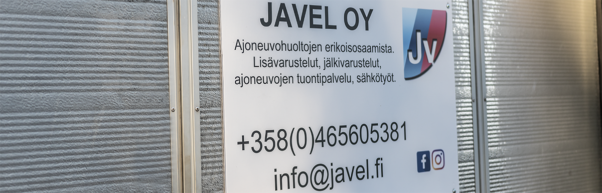 Javel Oy:n kyltti